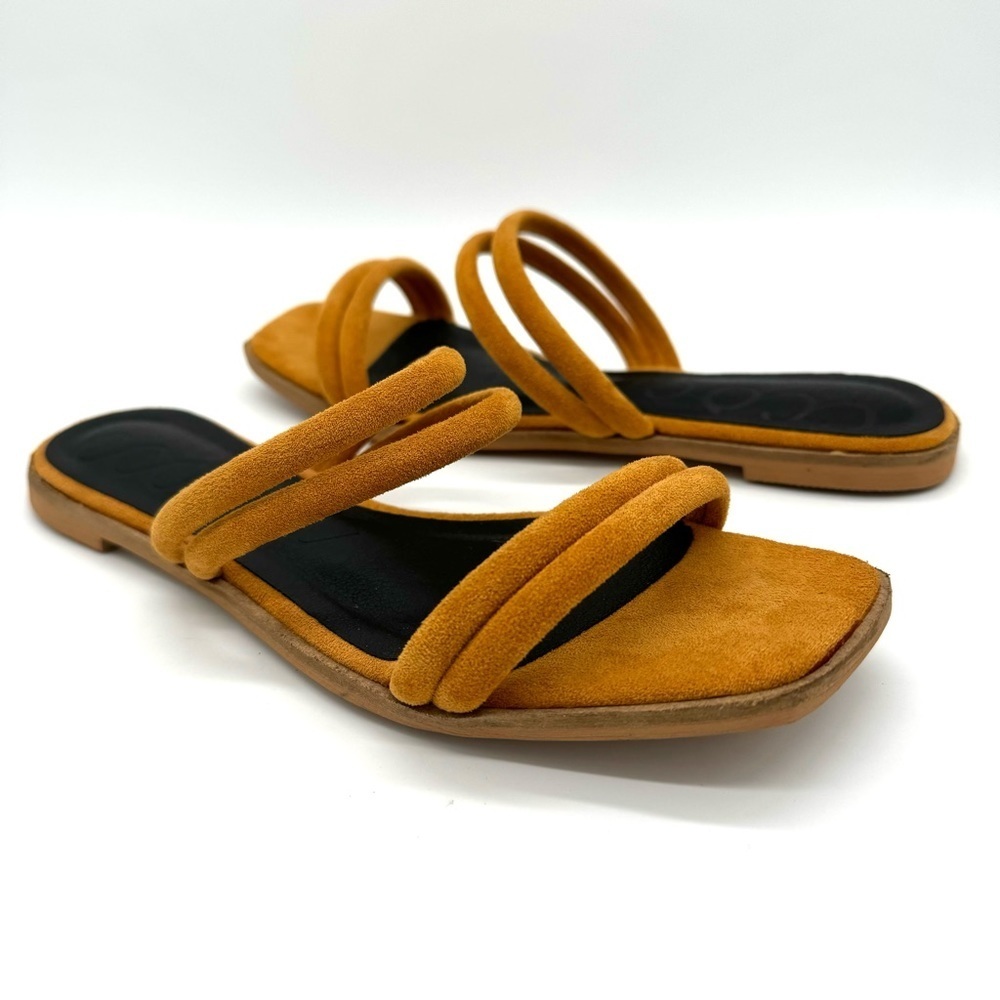 Ccocci Aurora camel Slip On Flat Sandals